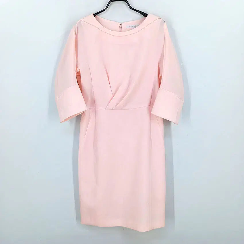 [BUNJANG] M Sense Women's Summer 7/10 Sleeve Semi-Gao Ri Dress Pink (HU45864) / 미센스 여성 여름 세미가오리 7부소매 원피스 핑크85 (HU45864)