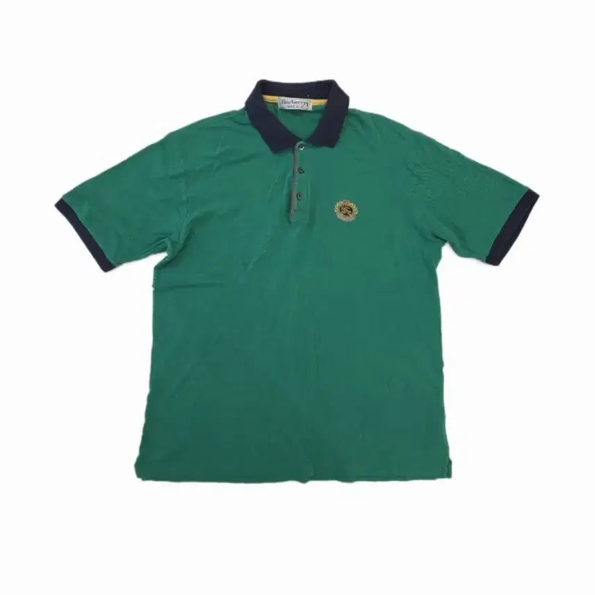 [BUNJANG] Burberrys 90s Heritage Logo Collar Polo Shirt / [L] 90s 올드스쿨 버버리 헤리티지 카라 폴로 티셔츠