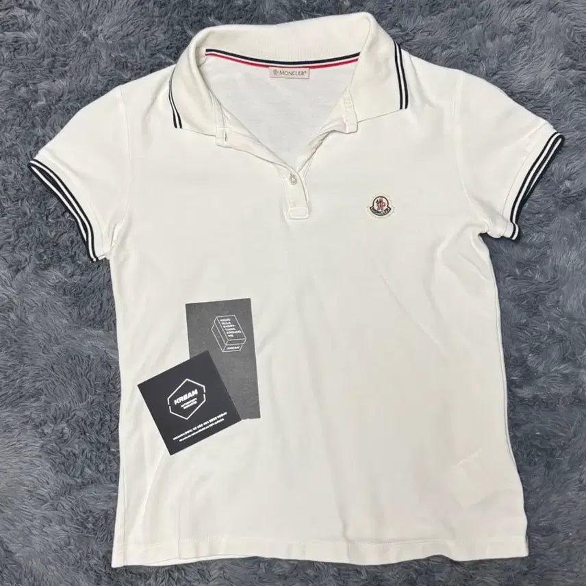 [BUNJANG] Moncler Women's White Polo Shirt Size S / [백화점판/S]몽클레어 여성 카라티 화이트