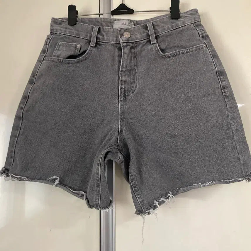 [BUNJANG] J.MALO Grey Denim Short Pants / J.MALO 데님 그레이 숏팬츠 반바지