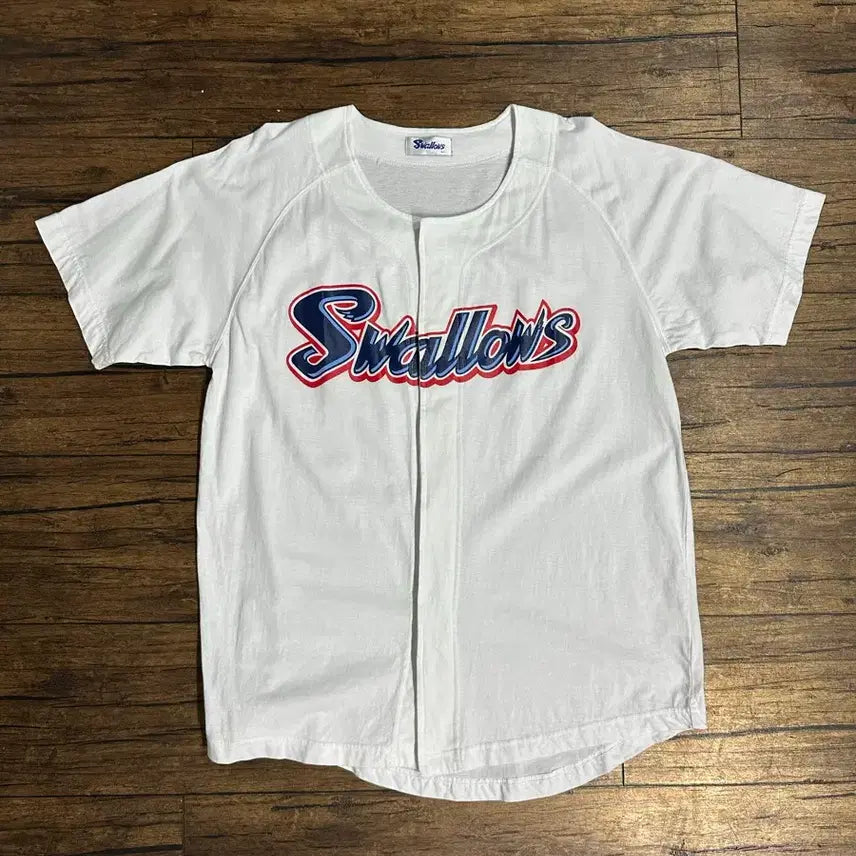 [BUNJANG] Tokyo Yakult Swallows Japanese Baseball NPB Raglan T-Shirt / 일본 프로야구 도쿄 야쿠르트 스왈로즈 응원용 베이스볼 L
