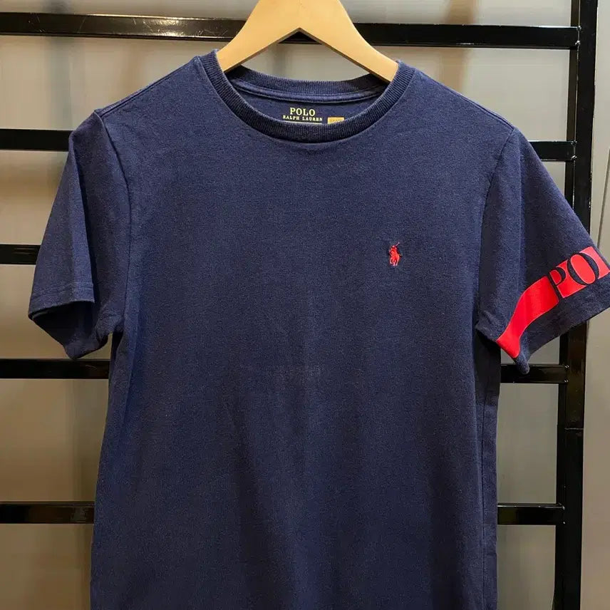 [BUNJANG] Polo Ralph Lauren Navy Logo Short Sleeve T-Shirt / 폴로 랄프로렌(Polo Ralph Lauren) 네이비 로고 반팔 티셔츠