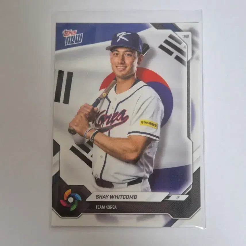 [BUNJANG] Tops Now WBC Team Korea Shay Whitcomb Card / 탑스 나우 WBC 국가대표 셰이 위트컴 카드 팀코리아