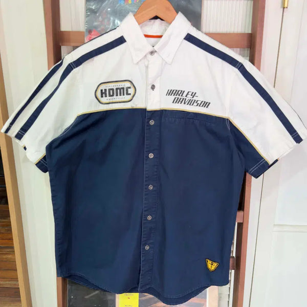 [BUNJANG] Harley-Davidson Racing Short Sleeve Shirt / 할리데이비슨 레이싱 반팔 셔츠