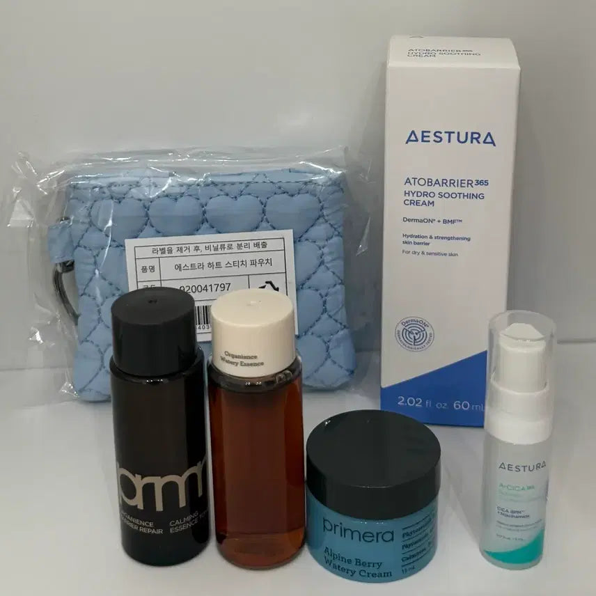 [BUNJANG] AESTURA Atobarrier365 Hydro Soothing Cream + Pouch Set / 에스트라 아토베리어365 하이드로 수딩 크림 + 파우치 세트