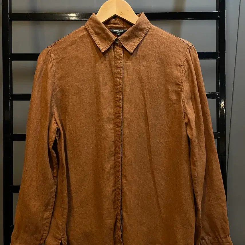 [BUNJANG] Massimo Dutti Linen Shirt Brown / [42] Massimo Dutti 리넨 셔츠 브라운 3.5
