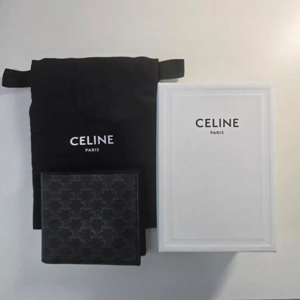 [BUNJANG] Celine Triomphe Bi-fold Wallet Men's / 셀린느 트리오페 반지갑 남성용