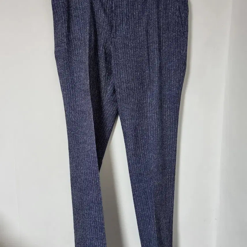 [BUNJANG] Navy Melange Stretch Suit Pants Size 37 / 여름스판정장 바지 네이비 멜란지37