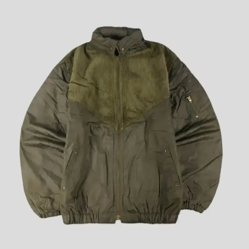 [BUNJANG] Vintage Khaki Hidden Hood Jacket / 빈티지 카키 히든후드 자켓