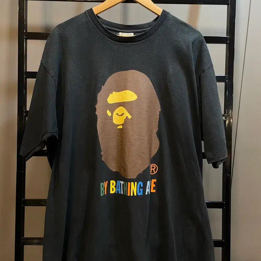 [BUNJANG] BAPE APE HEAD Short Sleeve T-Shirt Black 2XL / [2XL] BAPE 베이프 어헤드 반팔 티셔츠 블랙 7.9