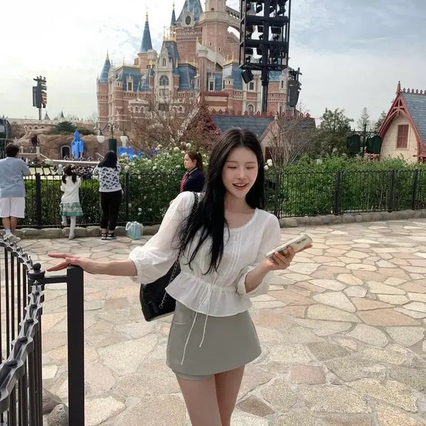 [BUNJANG] LazySweat Mute Skirt Pants S / 레이지샵 Lazyshop 뮤트 Mute 스커트 팬츠 S