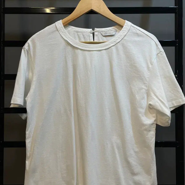 [BUNJANG] MOTHAN Crewneck Short-Sleeve T-Shirt White Size S / [66] MOTHAN 크루넥 반팔 티셔츠 화이트 2.5