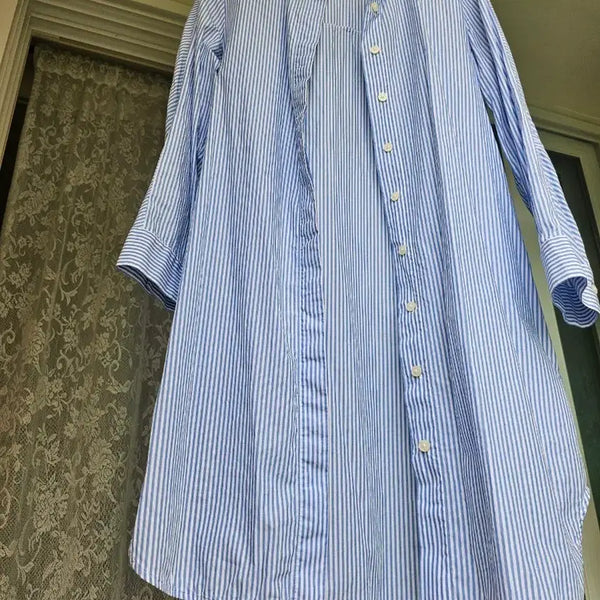 [BUNJANG] COS Striped Long Shirt Dress / cos스트라이프 롱 셔츠 원피스