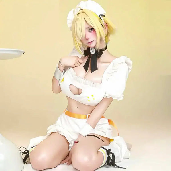 [BUNJANG] Goddess of Victory: NIKKE Illeg Basic + Maid Outfit Cosplay Set / 레어코스! 니케 일레그 기본+메이드복 코스프레ㅣ승리의여신니케