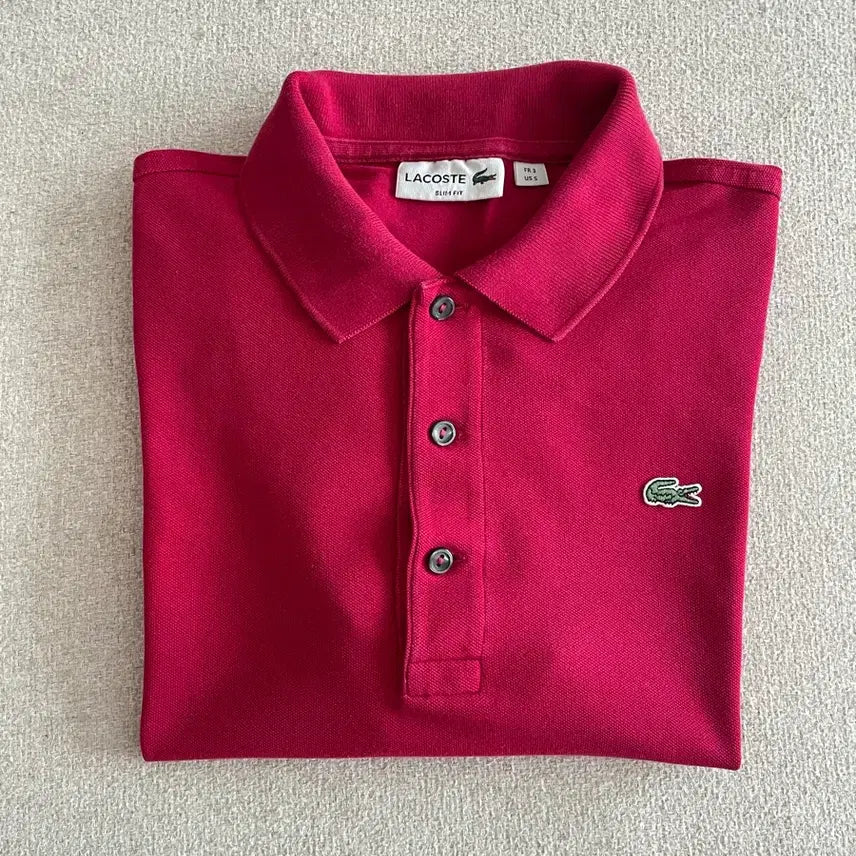 [BUNJANG] Lacoste Slim Fit Short Sleeve Shirt Size S (95) / 라코스테 슬림핏 반팔 셔츠 S(95) 판매