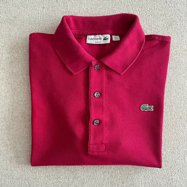 [BUNJANG] Lacoste Slim Fit Short Sleeve Shirt Size S (95) / 라코스테 슬림핏 반팔 셔츠 S(95) 판매