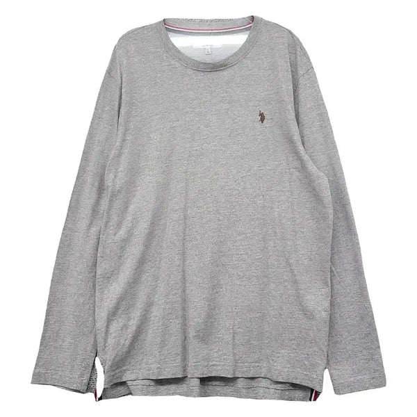 [BUNJANG] Polo Assent Light Grey Logo Long Sleeve T-Shirt XL (105) / 폴로아쎈 라이트 그레이 로고 긴팔티 XL 105