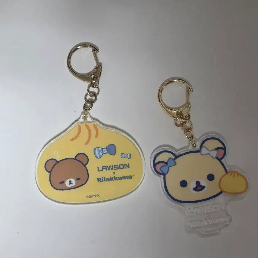 [BUNJANG] Lawson Rilakkuma Collaboration Keyring Set / 로손 리락쿠마 키링 2개 세트