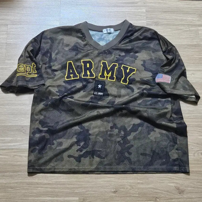 [BUNJANG] Oversized ARMY Camo Rugby Jersey / 카모 럭비져지