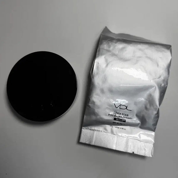 [BUNJANG] VDL Cover Stain Perfecting Cushion Case + Refill A02 / VDL 커버 스테인 퍼펙팅 쿠션 A02 케이스+리필