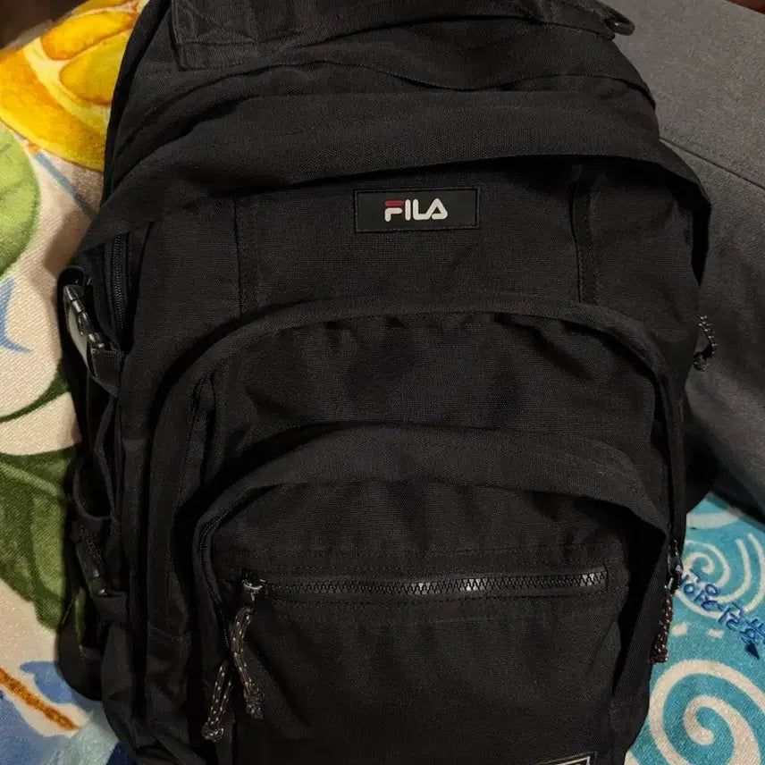 [BUNJANG] Fila Black Backpack / 휠라 백팩