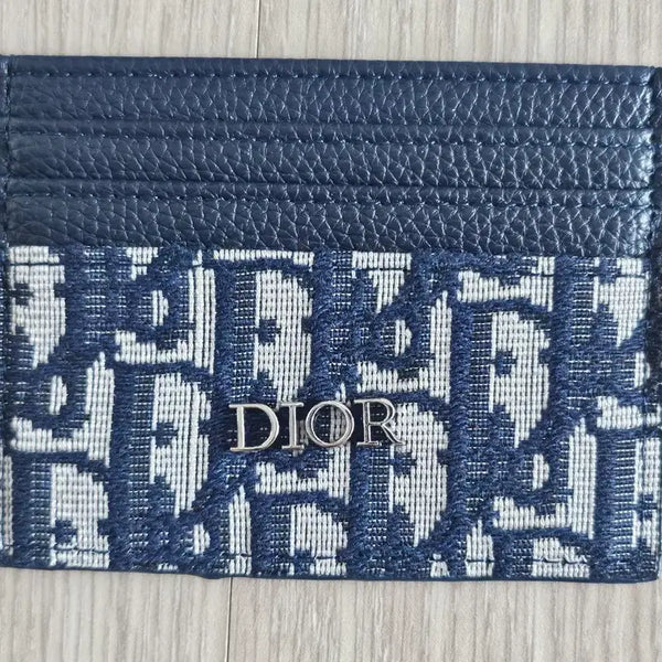 [BUNJANG] Dior Oblique Card Holder Navy / 새상품)오블리크 카드 지갑 네이비