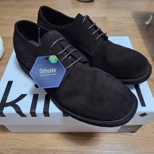 [BUNJANG] Kinch 808 Derby Brown Suede Shoes (Size 270) / 킨치 808 더비 브라운 스웨이드270 새상품