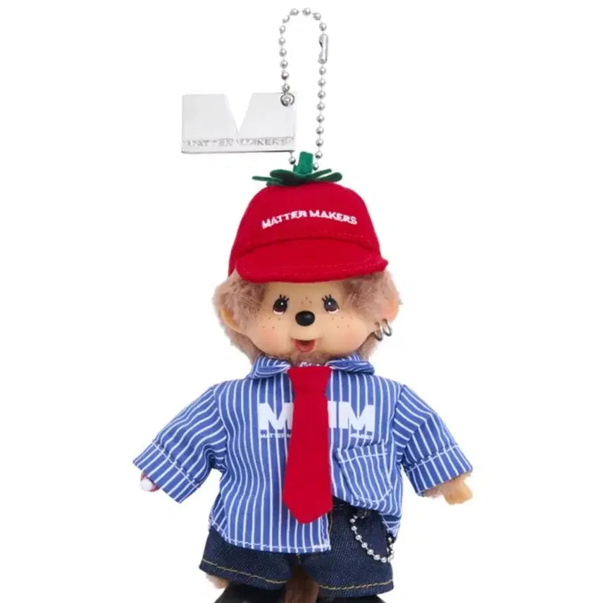 [BUNJANG] Monchhichi Matter Makers Collaboration Doll Keychain / 몬치치 Matter Makers 콜라보 인형 키링