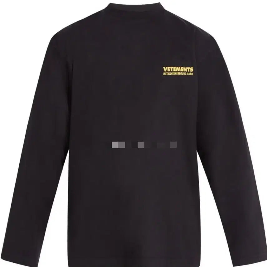 [BUNJANG] VETEMENTS Black Neon Logo Long Sleeve T-Shirt / 18 베트멍 네온형광 블랙 로고 긴팔
