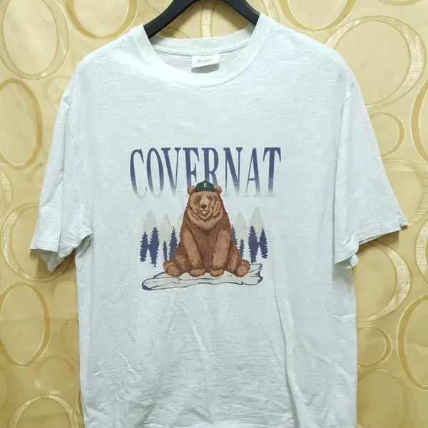 [BUNJANG] Covernat T-Shirt Bear Graphic Print / 커버낫 반팔티 곰돌이 프린팅