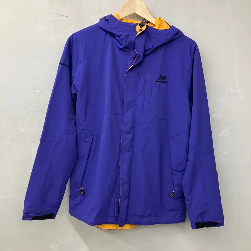 [BUNJANG] New Balance Men's Purple Hooded Zip-Up Jacket / 뉴발란스 남성용 후드 집업 자켓 보라색