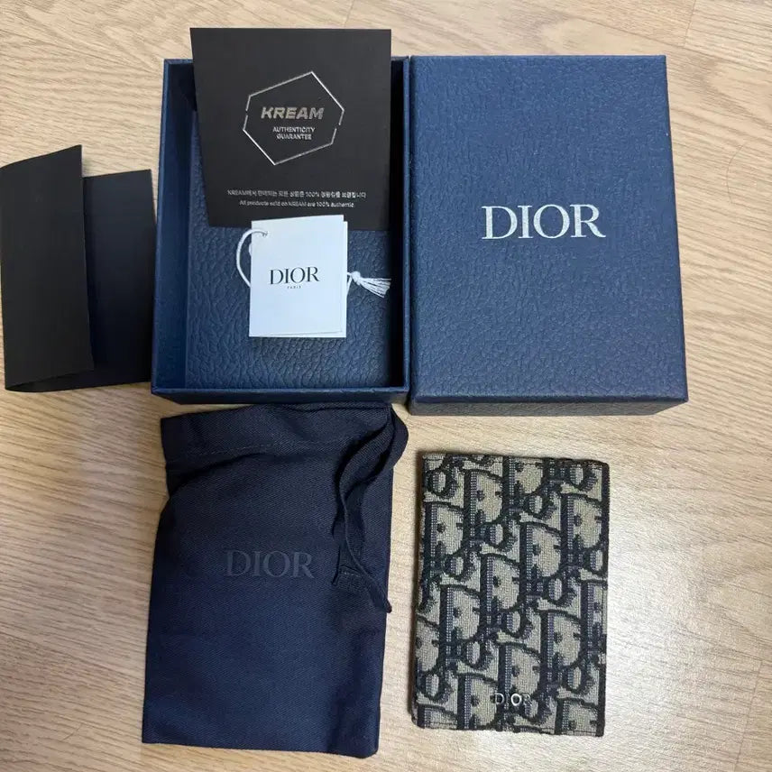 [BUNJANG] Dior Oblique Card Holder Beige / 디올 오블리크 카드홀더 베이지