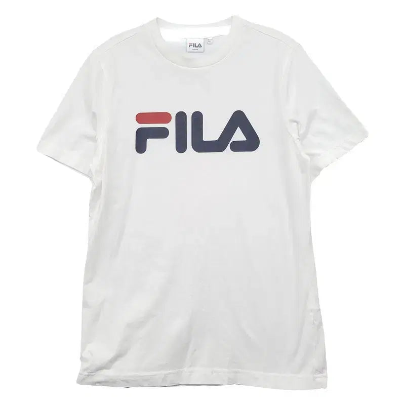 [BUNJANG] Fila Printed White Short Sleeve T-Shirt Medium / 휠라 프린팅 화이트 반팔티 MEDIUM