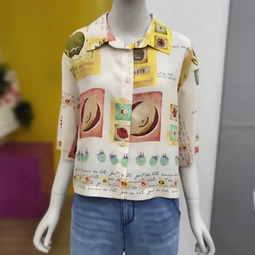 [BUNJANG] Benetton Fiona Shirt Blouse / 베네통 피오나 셔츠 블라우스