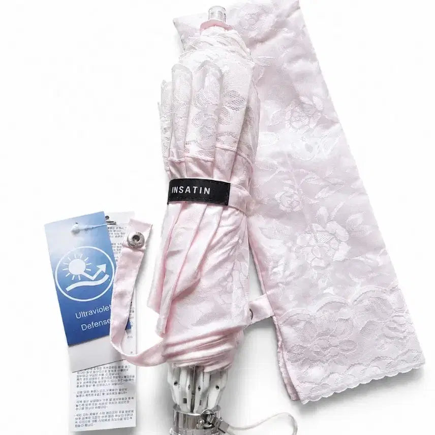 [BUNJANG] INSATIN Lace Parasol Pink / [새제품] INSATIN 레이스 양산 핑크