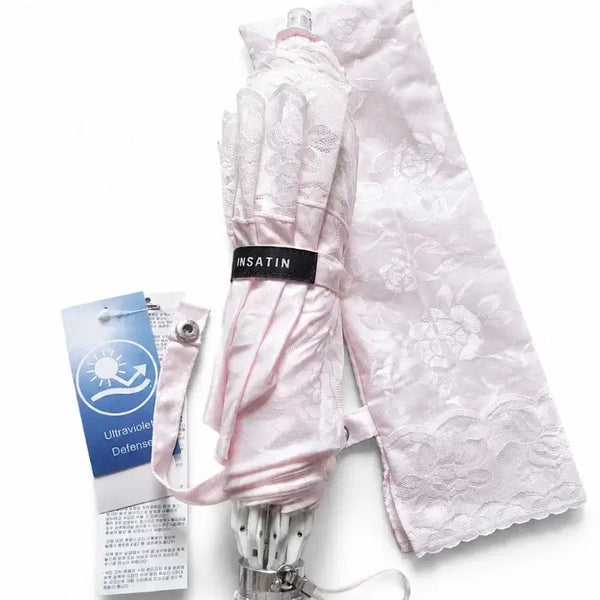 [BUNJANG] INSATIN Lace Parasol Pink / [새제품] INSATIN 레이스 양산 핑크