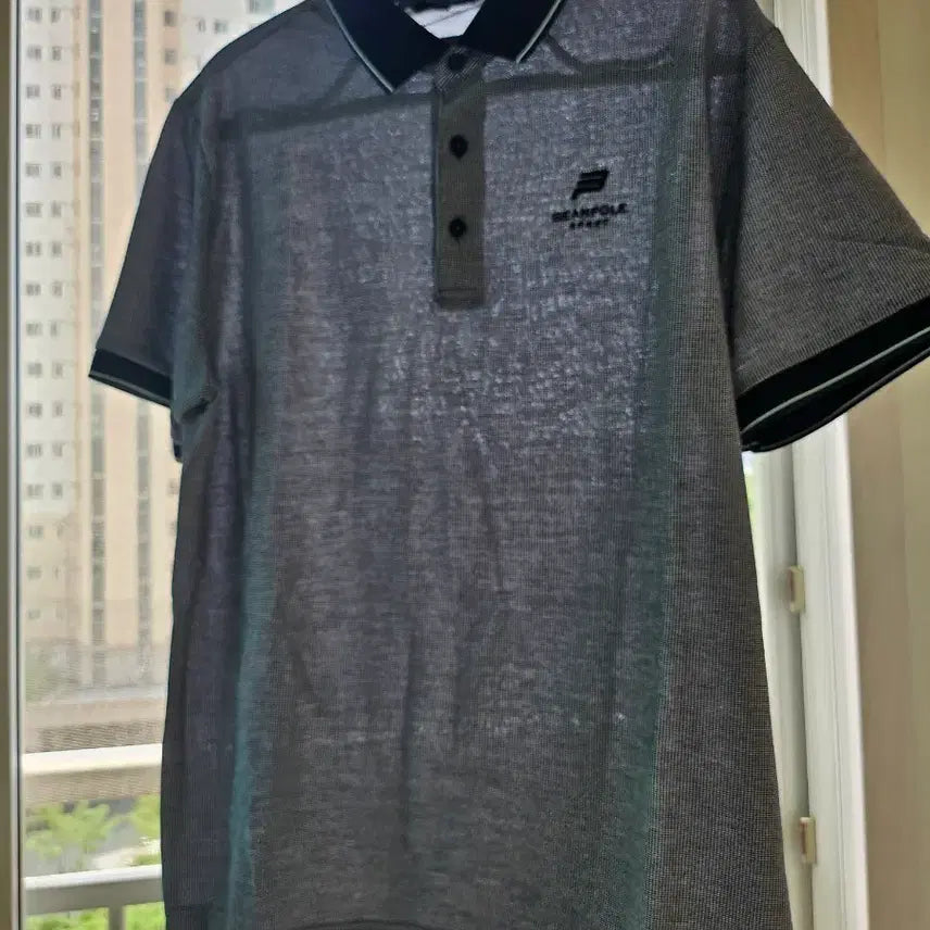 [BUNJANG] Beanpole Sport Men's Mélange Grey Short-Sleeve Golf Polo Shirt / 빈폴 스포츠 남성 반팔 골프웨어 카라티 멜란지그레이