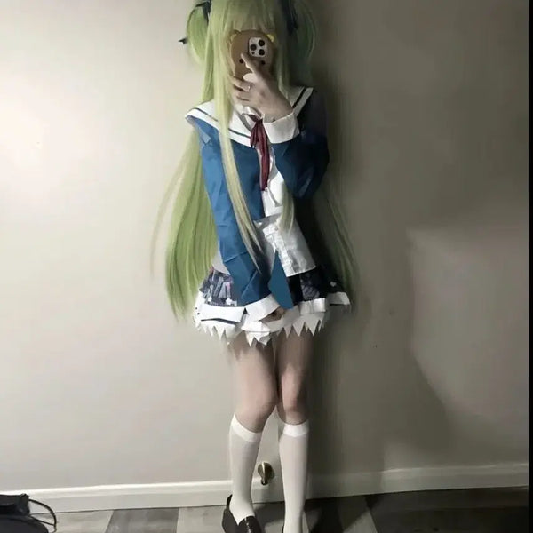[BUNJANG] Senren*Banka Murasame School Uniform Cosplay Set / 레어코스! 센렌반카 무라사메 교복 코스프레ㅣ천연만화 고전 미소녀 미연시