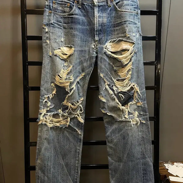 [BUNJANG] Levi's 501 Distressed Vintage Denim Pants / [34] 리바이스(LEVI'S) 501 빈티지 디스트로이드 데님 팬츠 5