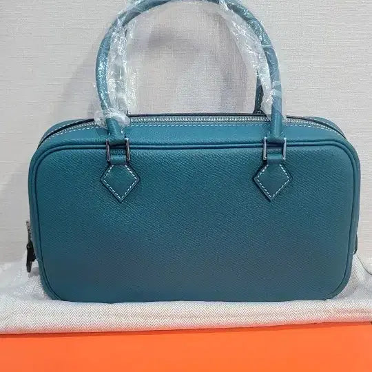 [BUNJANG] Epsom Leather Handmade Tote Bag (23cm) / 천연 가죽 수제 앱송 플룸 가방 노로고 토트백 23cm