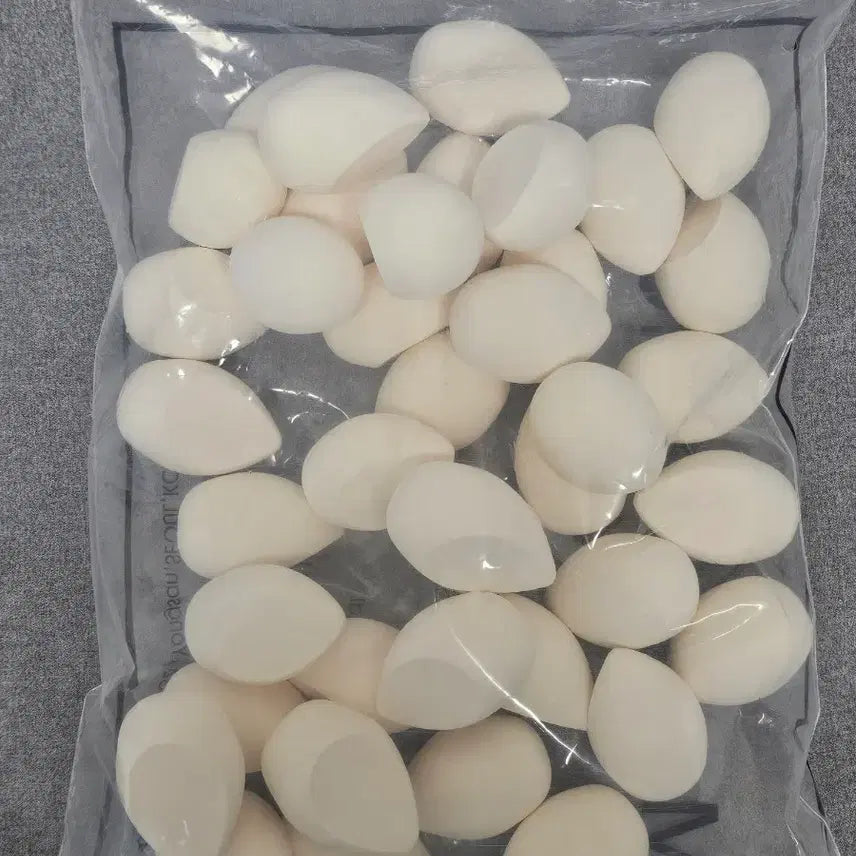 [BUNJANG] Water Drop Makeup Puff (Set of 40) / 물방울 퍼프 새것 40개
