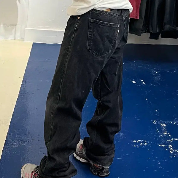 [BUNJANG] Levi's 501 Black Denim Pants / USA Levis 리바이스 501 흑청 데님 팬츠