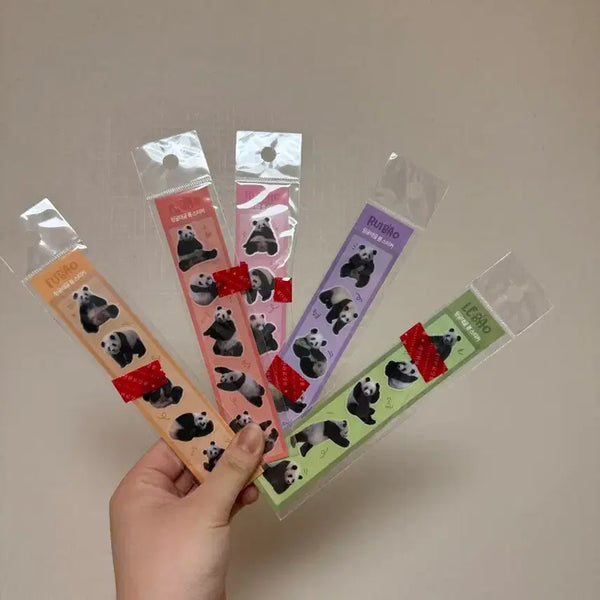 [BUNJANG] Everland Bao Family FuBao Rolling Long Sticker Bundle Set / 에버랜드 푸바오 바오패밀리 뒹굴 롱스티커 일괄
