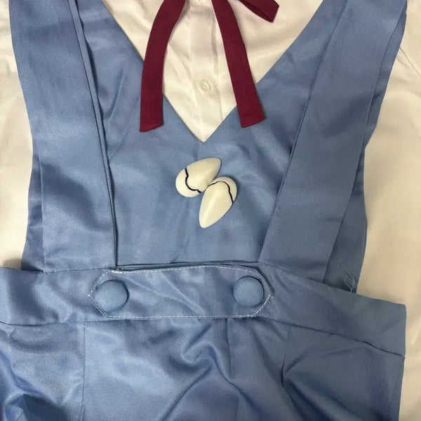 [BUNJANG] Evangelion Asuka School Uniform Set with Hairpins / 에반게리온 아스카 교복+머리핀 판매