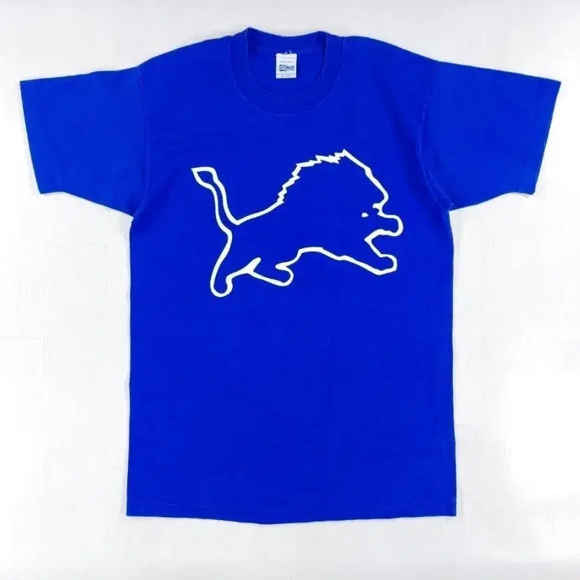 [BUNJANG] 1990s Detroit Lions NFL Salem Sportswear T-Shirt / 90년대 NFL 디트로이트 라이온즈 반팔 티셔츠 L