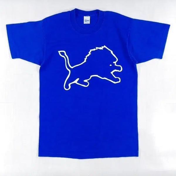 [BUNJANG] 1990s Detroit Lions NFL Salem Sportswear T-Shirt / 90년대 NFL 디트로이트 라이온즈 반팔 티셔츠 L