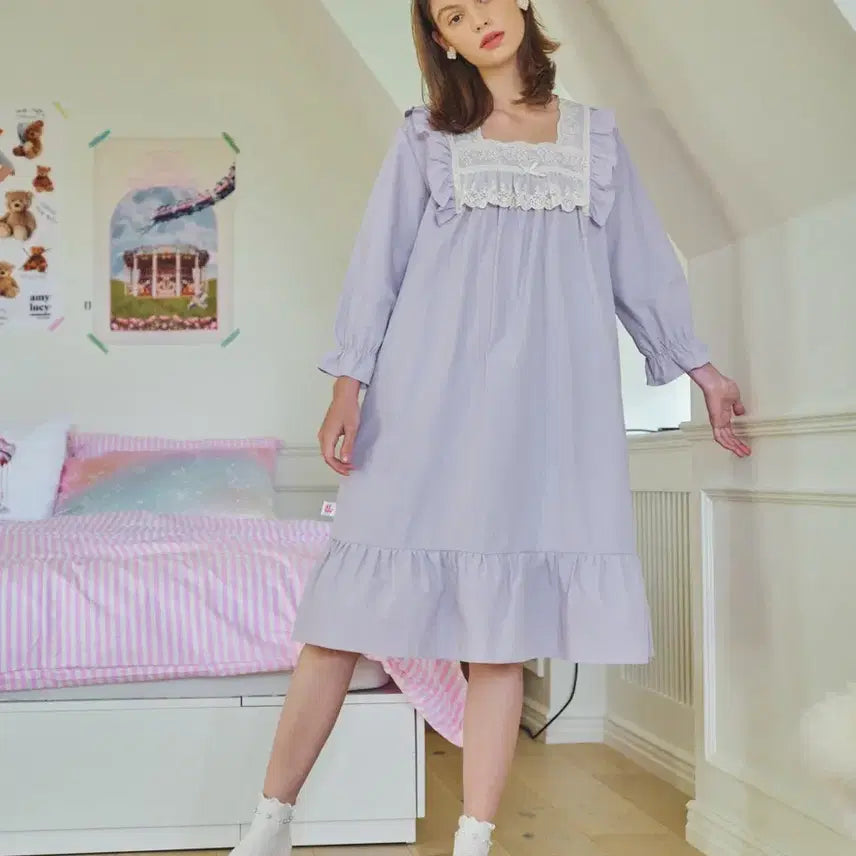 [BUNJANG] Ullala Pajamas Floy 2 One-Piece Pajamas / 울랄라 파자마 플로이2 원피스 잠옷