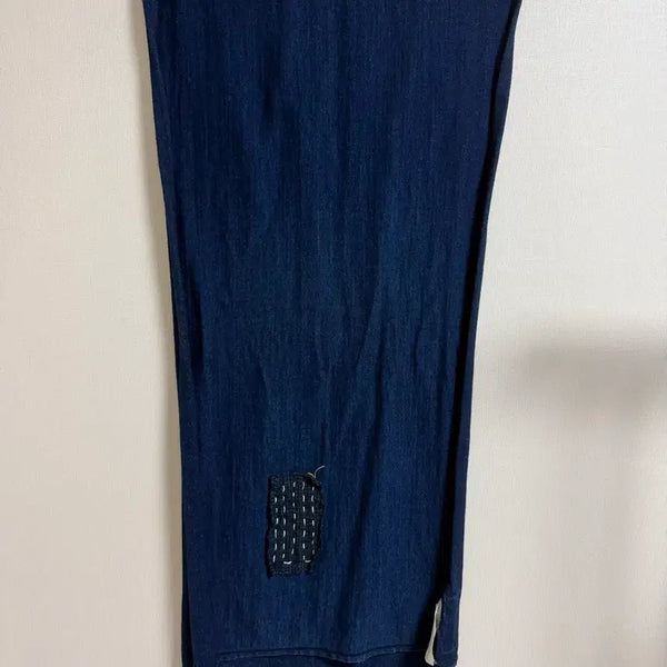 [BUNJANG] Sunny Sports Indigo Sashiko Embroidery Patch Scarf / 써니스포츠 인디고 사시코자수 패치 머플러