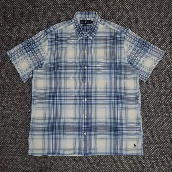 [BUNJANG] Polo Ralph Lauren 90s Bob Camp Madras Check Cotton Shirt XL / [실측XL]90s 폴로 캠핑셔츠 밥 캠프 -A450