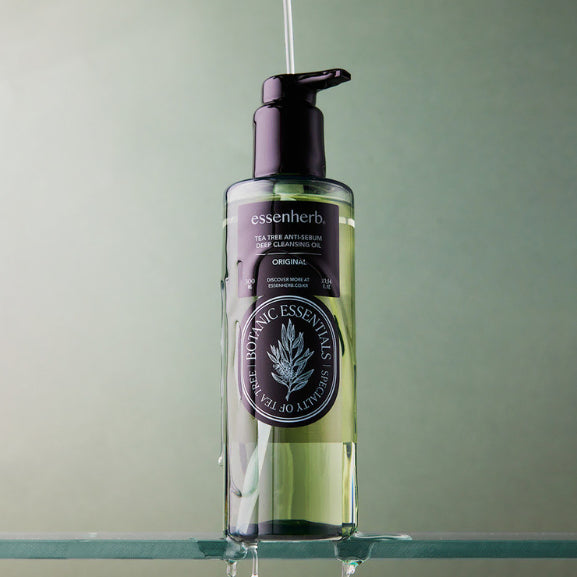 [BUNJANG] Essence Herb Tea Tree Anti-Sebum Deep Cleansing Oil 300ml / 새상품) 에센허브 티트리 안티 세범 딥 클렌징 오일 300ml